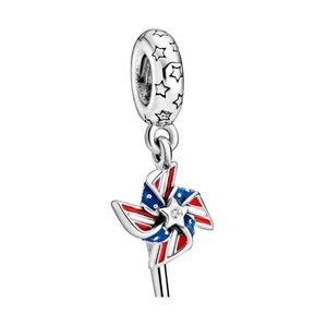 NWOT NYC American Pinwheel Dangle Charm Sterling Silver 925